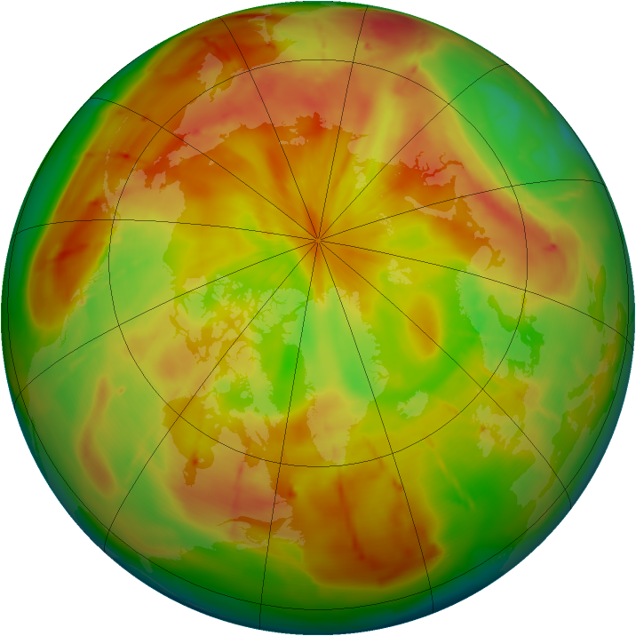 Arctic ozone map for 26 April 2010